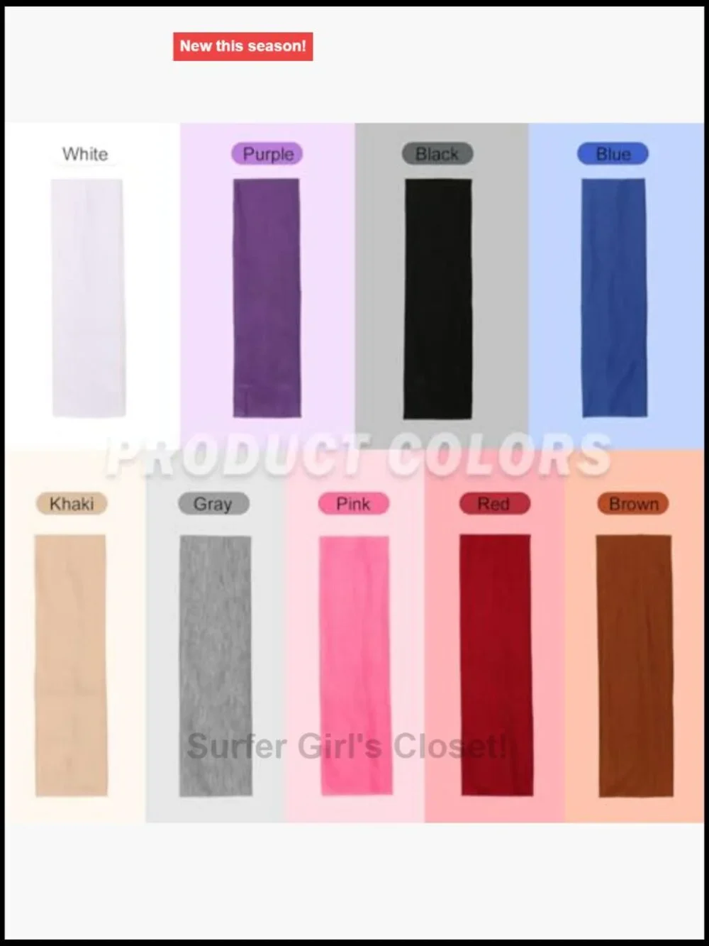 Non Slip Sweat Band Elastic Headbands for Workout Yoga Running Sports Cotton